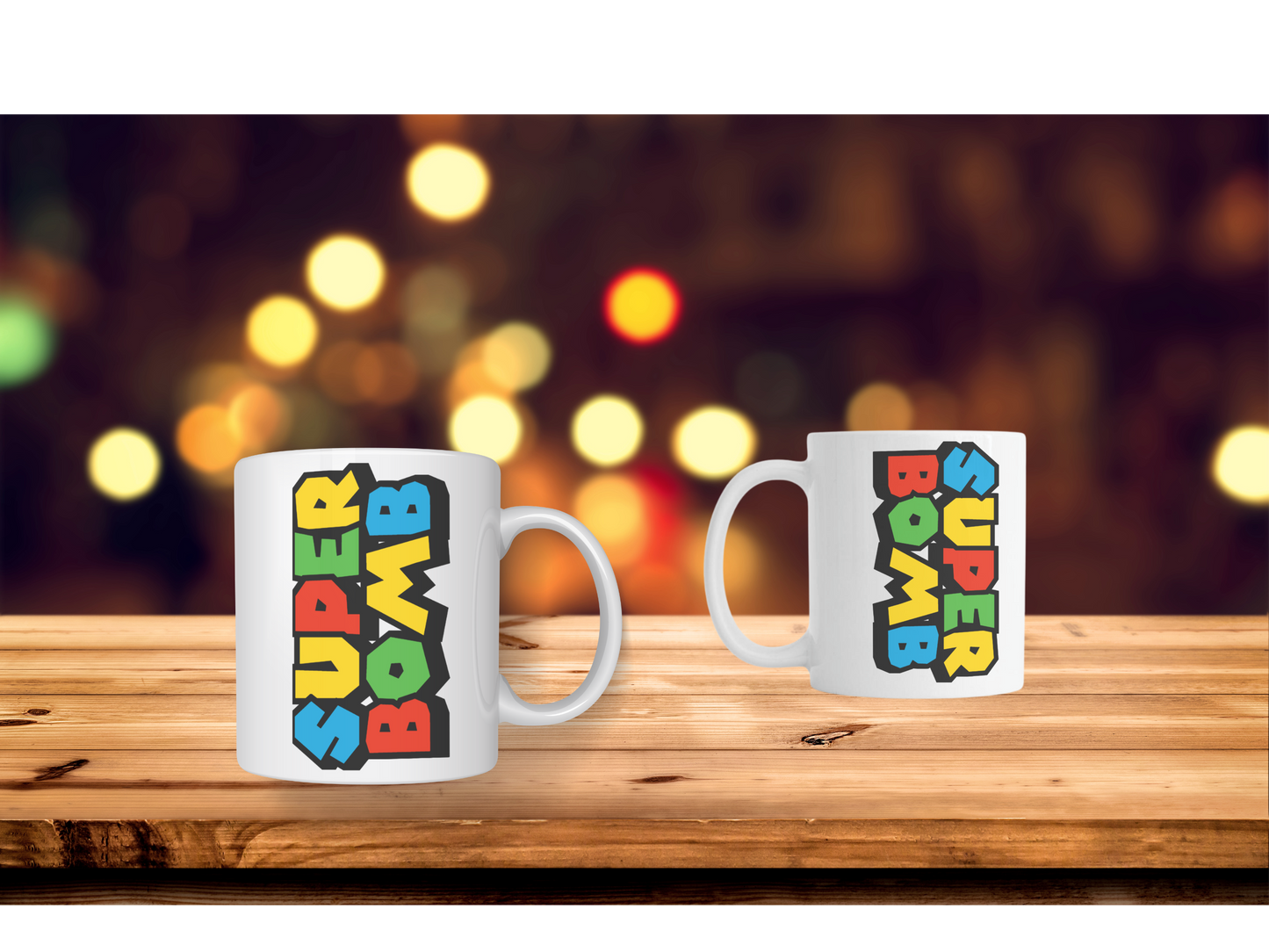 SUPER BOMB Hoodie and Mug Bundle.