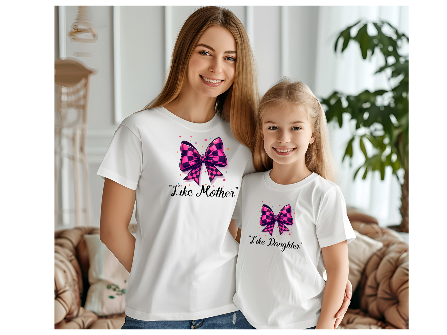 Mom and Daughter T-shirt " Like Mom, Like Daughter "