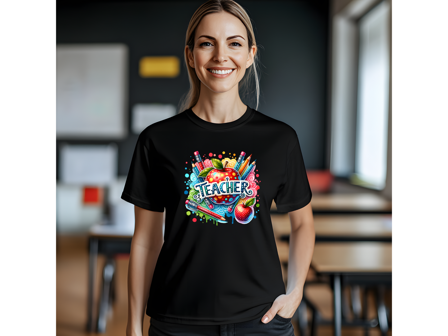 Teacher Colorful Unisex T-Shirt .