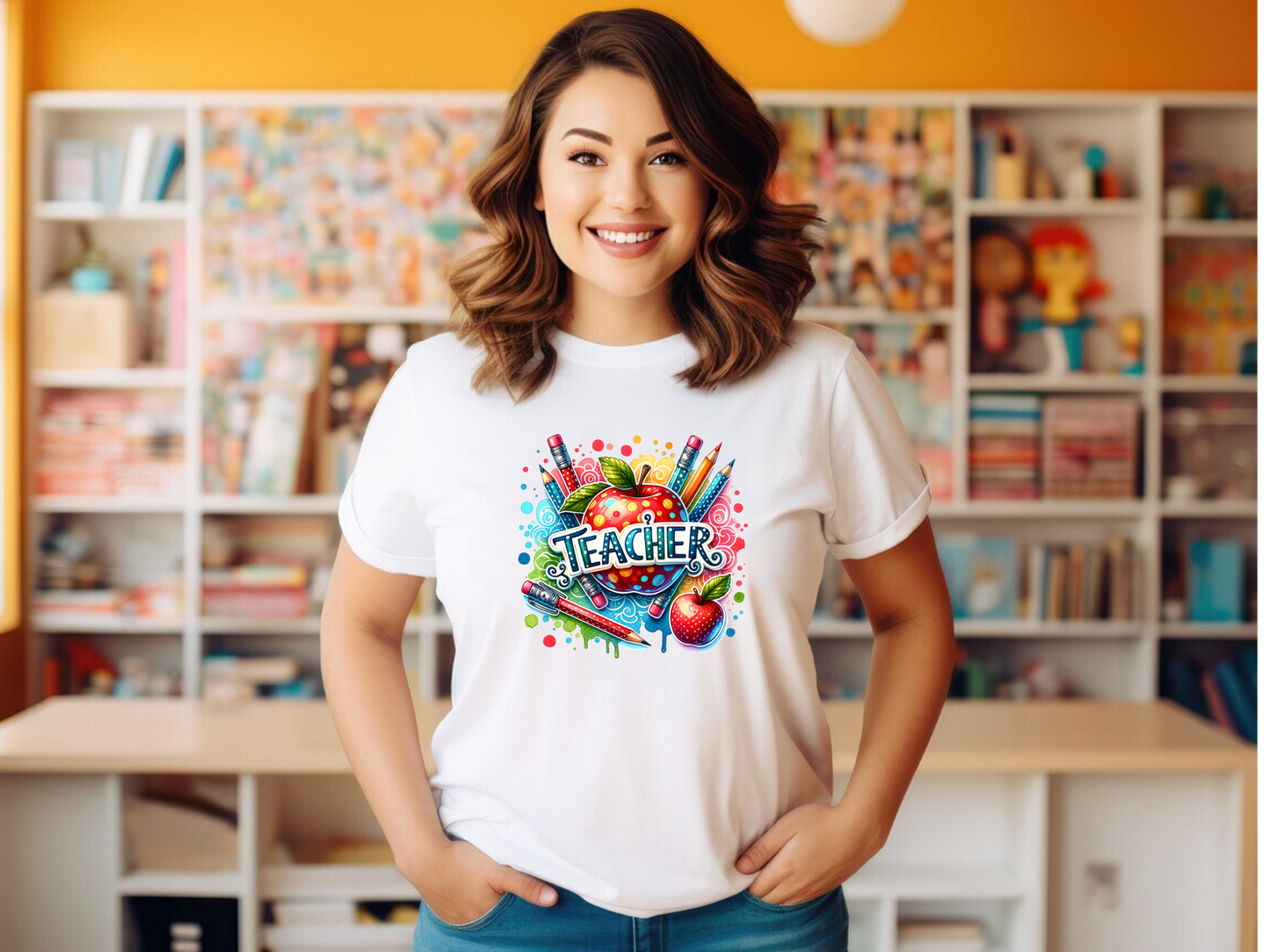 Teacher Colorful Unisex T-Shirt .