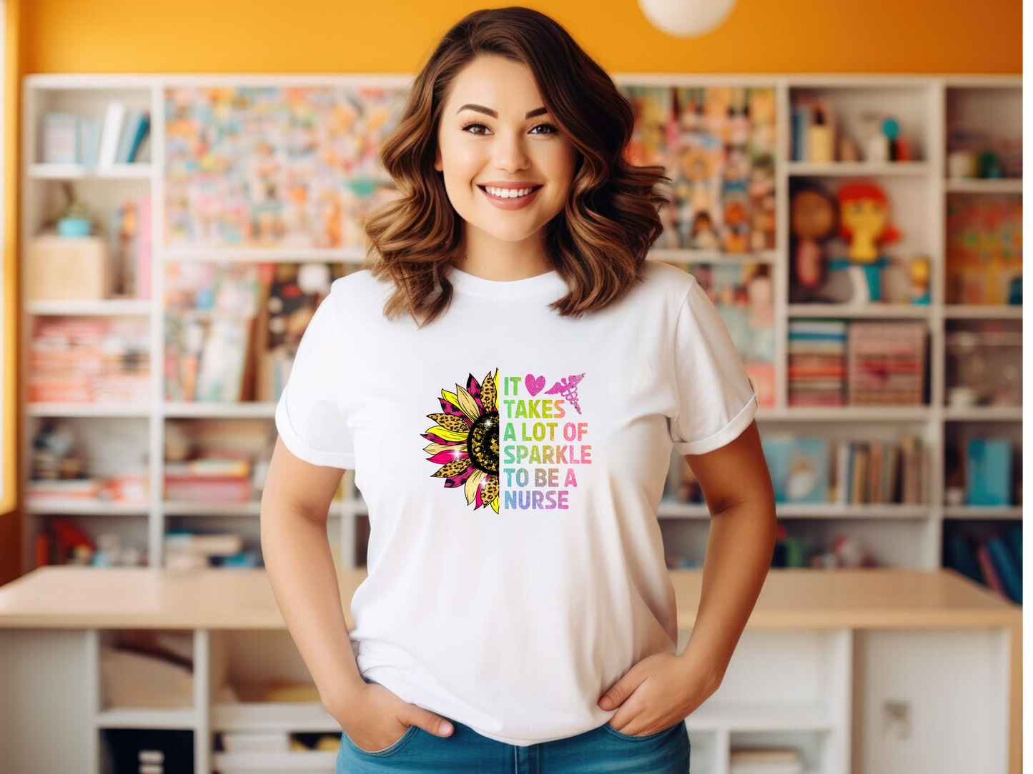 Nurse " Lots Of Sparkle " T-Shirt