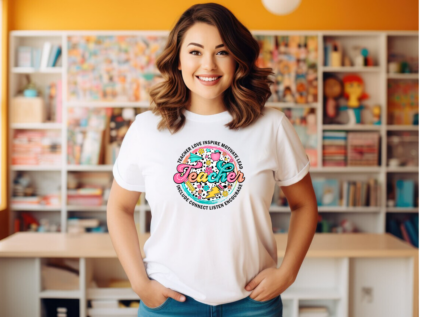 Teacher Love Inspire T-Shirt