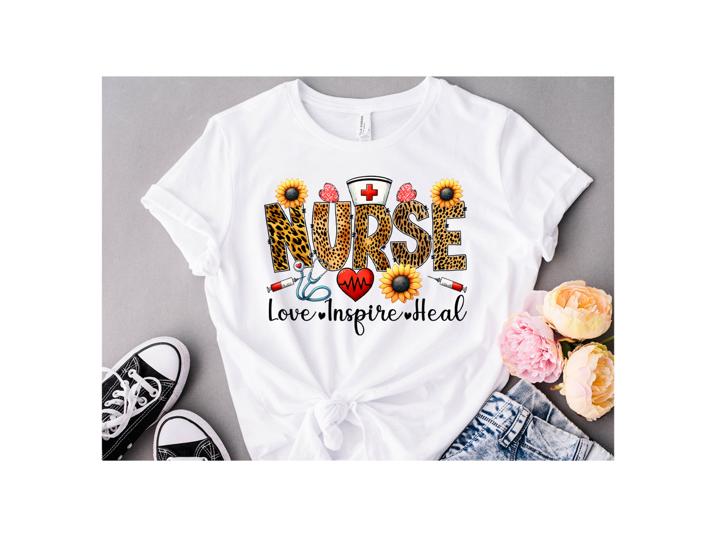 Nurse " Love.Inspire.Heal " T-Shirt
