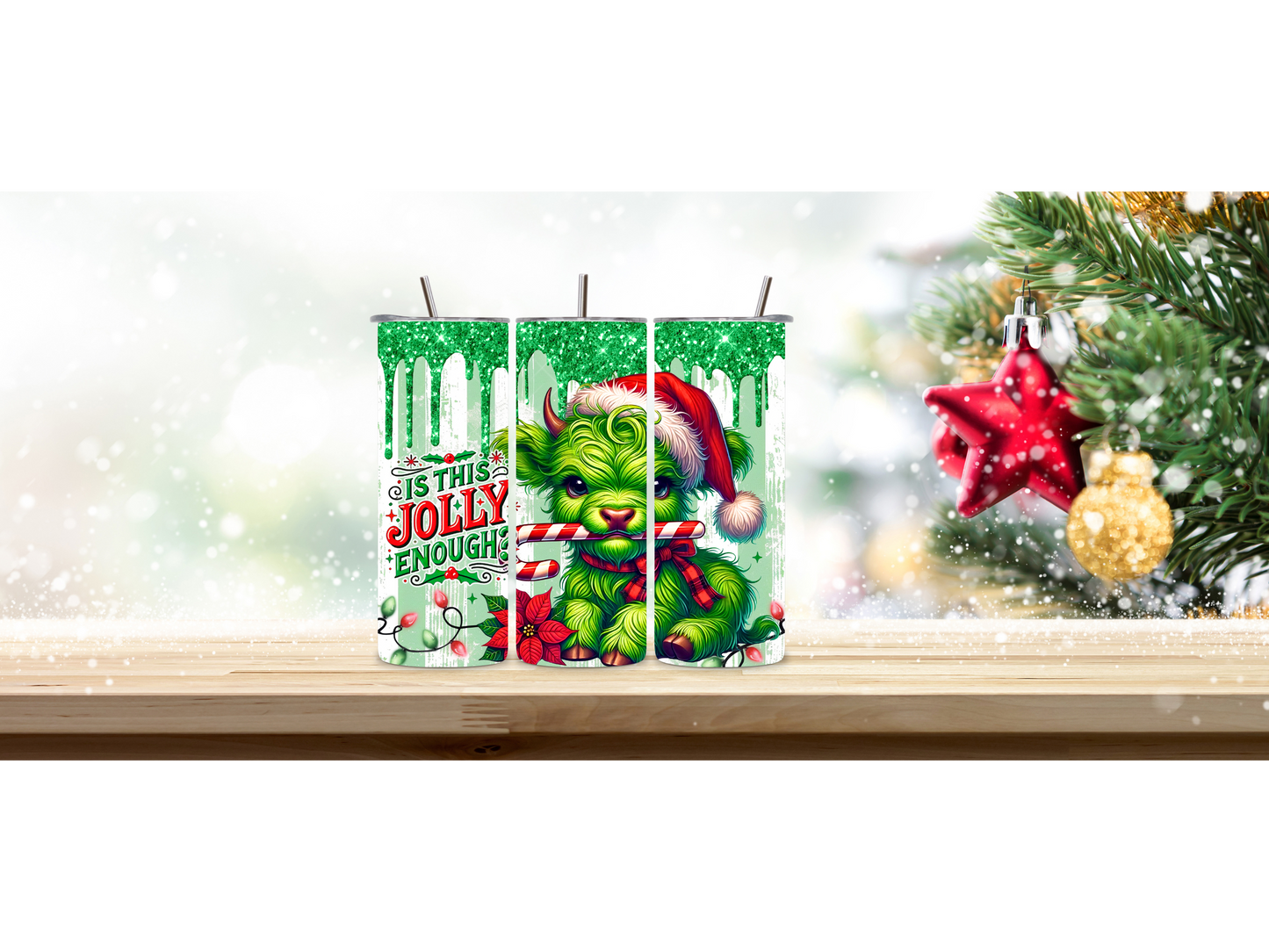Tumbler 20oz "Is this jolly enough"