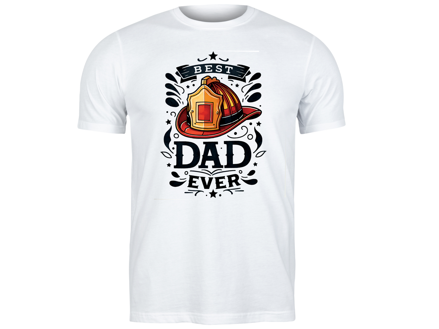 Best Dad Ever Fireman T-Shirt